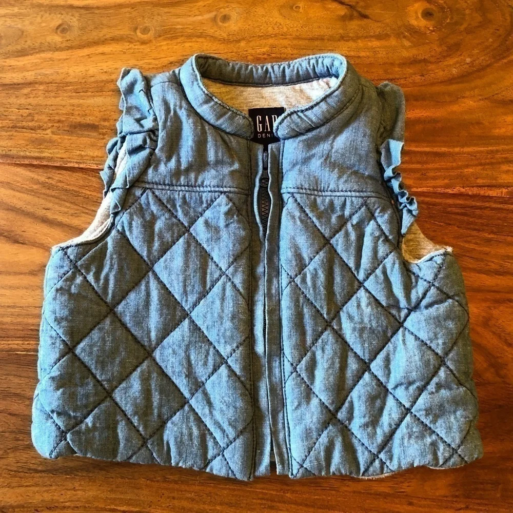 Gap Baby Chambray Quilted Vest